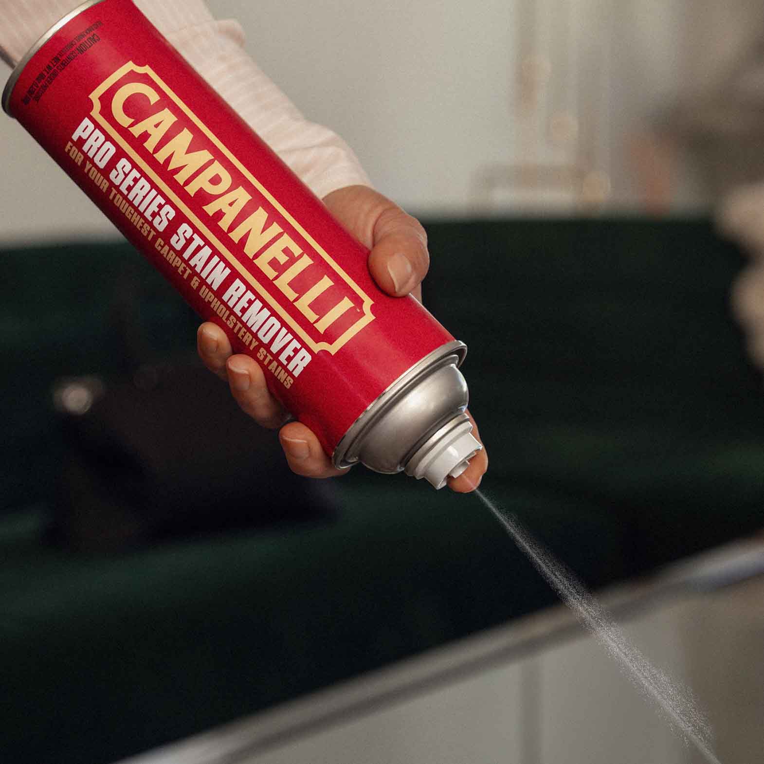 Blasts carpet stains away