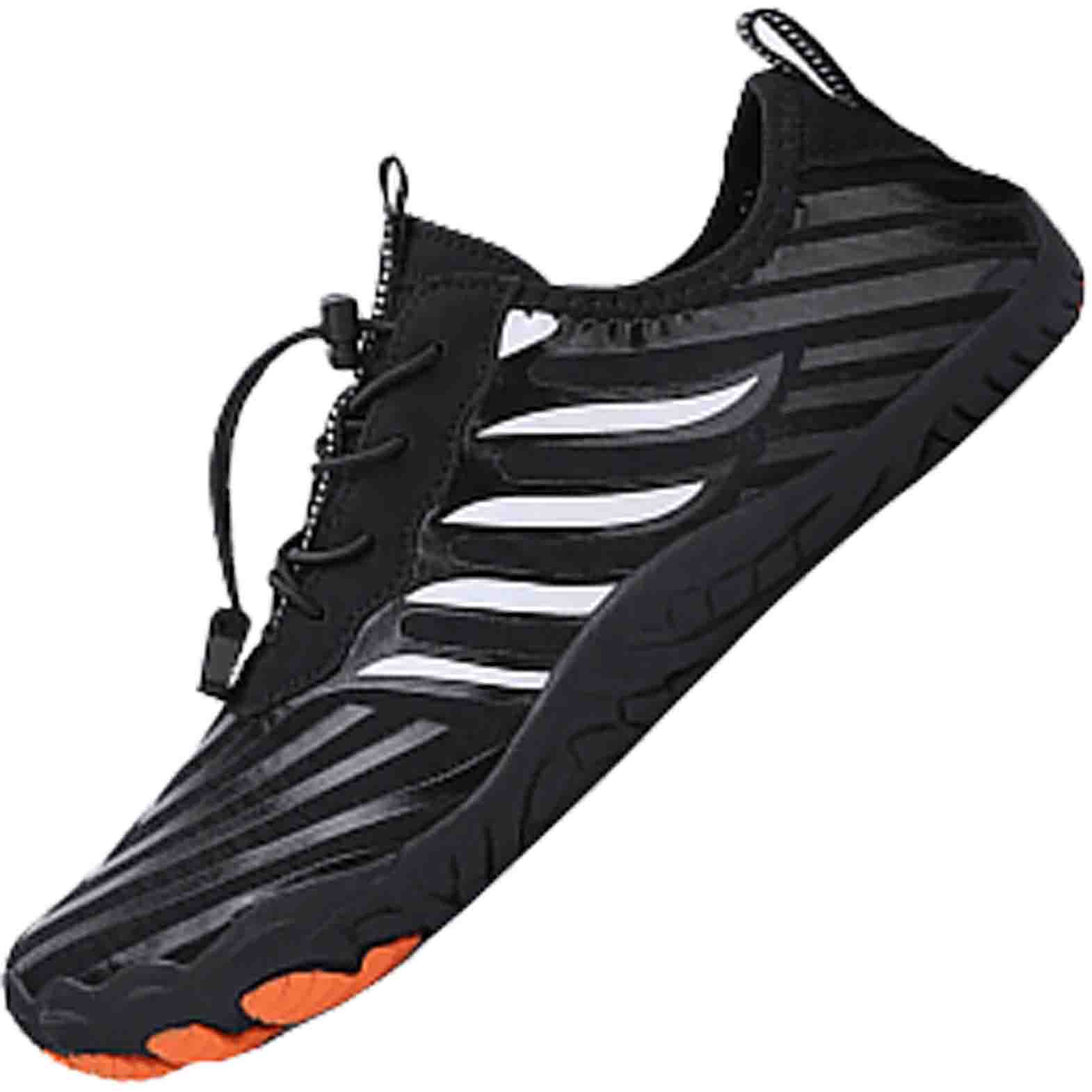 Black and orange shoes