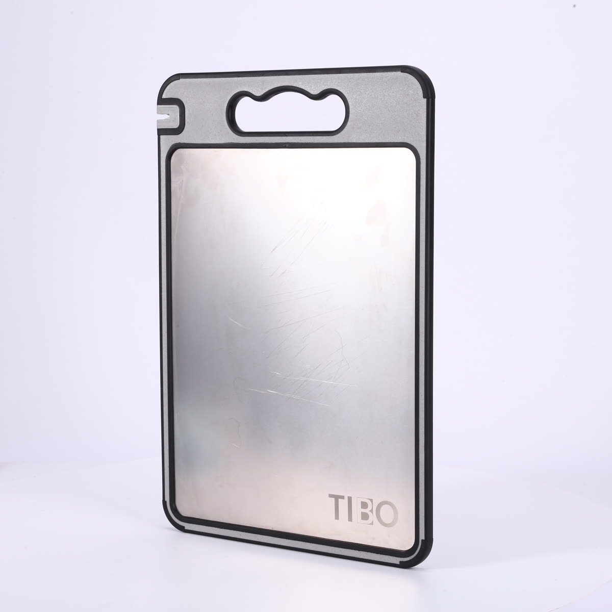 TIBO titanium cutting board, titanium side