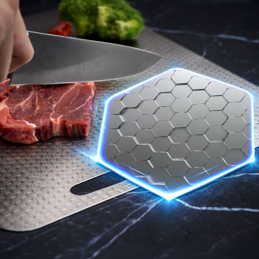 Titanium-coated cutting board